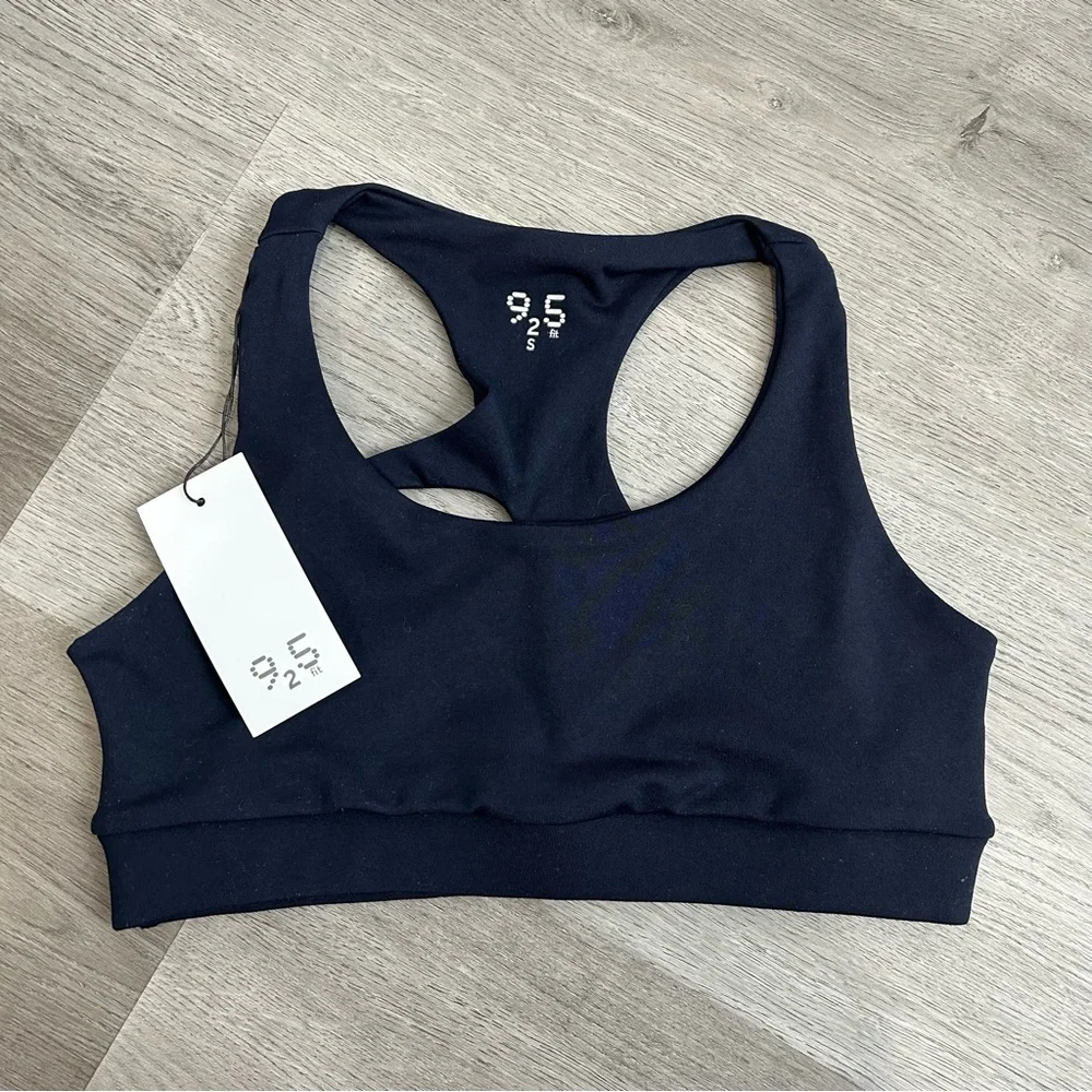 NWT 925fit Get in‎ Line Black Sports Bra size small women’s activewear workout